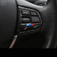 Karbon Fiber Sticker Direksiyon Simidi Düğmeleri Çerçeve Kapak BMW 3 4 Serisi 3GT F30 F31 F34 2013-18 Araba Stil Aksesuarları247c
