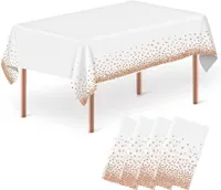 Tischtuch Einweg -Tabellen für Rechtecktische Tücher Decken gepunktete Konfetti -Hauswarming -Partys Hochzeit Brautdusche B7105121