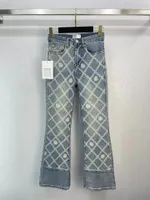 2023 Designer Dames jeans vrouwelijke retro designer jeans jas jas jas jas Milan Runway Designer jurk casual lange mouwen topkledingpak A2