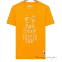 Herenontwerper Casual T-shirt Fashion Polo's Zomer Slim Psycho Bunny Print 100% katoenen korte mouw Crewneck Top Tee M-XX 58
