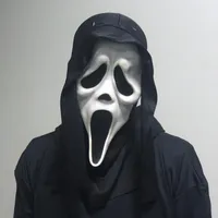Parti Maskeleri Cadılar Bayramı Demon çığlık atan hayalet yüzü komik ölüm korku kafatası senaryosu öldürme dekoratif supp 230216