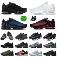 Tn Plus 3 Running Shoes Top Quality tn 3 Mens Womens tns Designer Obsidian Laser Blue All Black White Leather Multi Gold Wolf Grey Tn3 Sports Sneakers Trainers Eur 36-46