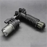 Taktiska tillbeh￶r Fore Grip Weapon Gun Lamp Light 20mm Weaver Picatinny Rail Mount Airsoft Drop Delivery 202 Dhojd