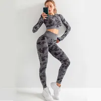 NXY Yoga Outfits Set Vrouwen Fitness Kleding Sport Pak Hoge Taille Naadloze Leggings Push Up Top Oefening Running 220523
