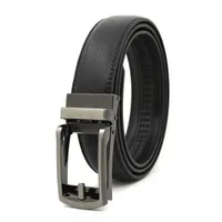 Cinturones Haga clic para hombres Hebilla automática de 130 cm de 140 cm Vestido de trinquete de cuero con la hebilla de portaobjetos ajustables para adaptarse a 120 cm J230216