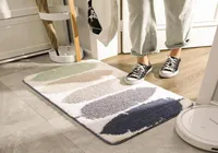 Tapetes carpetes tufados 2021 simples home nórdico regar tapetes no piso no quarto banheiro absorvente não -lip6038630