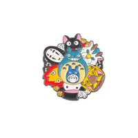 Jap￳n Anime Totoro Broches para ni￱as Dibujos de animales de animales Insignias sin rostro Insignias de llamas de moda Joya de moda Accesorios de regalos