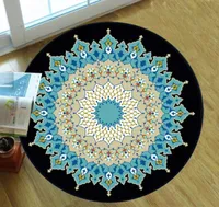 Dywany bohemian dywan kwadratowy Antiskid Mata podłogowa 3D dywan bez poślizgu jadalnia mieszka