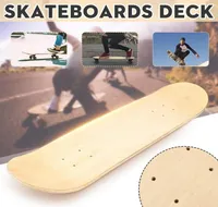 Skate al aire libre de 31x8 pulgadas 7 capas Maple en blanco skateboard cubierta de balanc￭n mini cruiser baile patinetas de madera natural ska4002657
