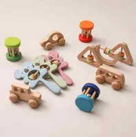 Baby 1 Set Montessori Educational Wooden S Rattle Sensory Matematyczne Trening Wczesna intelektualna nauka dla dzieci muzyka muzyczna 09229133675