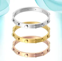 Bracelet For Women New Trendy Concealed Stainless Steel Bangle Customized Simple Style Personalized Paired Bracelets With Lock Fas5374581