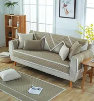 Camas de cadeira Capas de sofá de sofá não -lip travesseiro de almofada 6 cores sólidas multisize moda simples todas as estações universal4452237