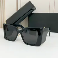 여성을위한 큰 검은 색 불꽃 선글라스 큰 선글라스 디자이너 Sonnenbrille Gafas de Sol UV400 보호 안경 상자