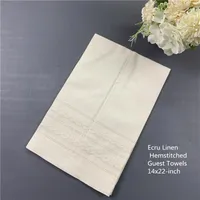 Set of 12 Fashion Handkerchiefs Towel Ecru Linen Tea Towel Cleaning Cloth Guest Hand Dish Kitchen Bathroom Towels 14x22-inch240S