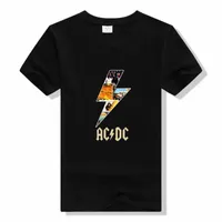 T-shirt maschile Nuove magliette Summer 3D Shirts Rock Music Ac DC Casual Streetwear Fashi