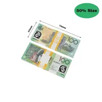Novelty Games 50 Size Prop Game Australian Dollar 5/10/20/50/100 Aud Pancnotes Paper Paper Money Props Drop Drop