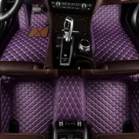 Custom 5 Seat car floor mats for toyota Land Cruiser Prado Prius Sienna Venza VIOS 2000 Carpets leather275K