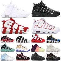 Hommes femmes plus uptempos les plus r￩centes chaussures de basket-ball Scottie Pippen Sneakers Peace Love Trainers Premium Wheat Unc Black White White Multi-Color Sports Sneakers