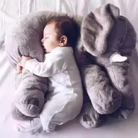40cm 60cm cute elephant plush toy baby sleeping cushion cartoon animal plush toy soft pillow newborn doll children's toy Chri300S