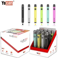 Original Yocan Lux Plus Max Batterie E -Zigaretten -Kit mit 650 mAh 900mAh Vorheizen Batteriestift -Fit 510 Faden Atomizer Mod Vaporizer Vape Stifte