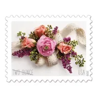 Invitaciones de boda de corsage de jard￭n Hoja de menta de 20 sellos de tasa de dos onzas Scott 5458