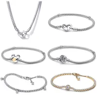925 Silver Mouse Love Charms Bracelets Women Party Gift 100th Anniversary Bracelet Fit Pandora Nouveau collier Designer Jewelry