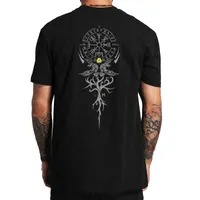 T-shirt maschile La maglietta vegvisir è versato di iscrizione a Avec Runes Viking Raven Raven Yggdrasil Weltesche Valhalla Rising Walhalla Vikings Tshirt L230217