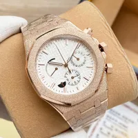 Reloj de Mens Watch All Dials Working Quartz Relojes de 41 mm Montwatch Montre de Luxe Leisure Wrist Watch