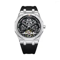 Montre-bracelets Luxury Top Brand Automatic Mechanical Watch Mens 5ATM Auto Auto Watches For Men Steel Luminous Black Wristwatch Man 2023