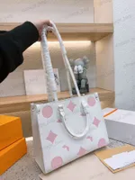 Onthego MM Handbag Monograms Empreinte Tote Bag Ladies Luxurys Handle Bag Practical Carryall Shoulder Bags Messenger Bag