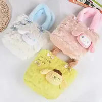 Zaino coniglio da cartone animato zaino peluche di peluche bamboli di peluche bambole borse da trucco per ragazze giocattoli D97