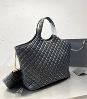 icare maxi shopping bag quilted leather designer handbag women shoulder bag