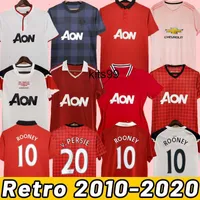 Manchesters Retro Utd Soccer Jerseys Beckham Ronaldo Giggs Scholes Man 2012 2012 2013 2014 2015 2016 2018 2019 Van Persie Vintage Uniteds 10