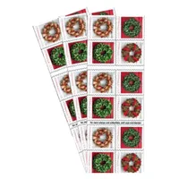 Briefmarken Urlaubskr￤nze 3 B￼cher von 20 First Class Porto Weihnachten Tradition Feier 60 Drop Delivery AMS8Z Office School Busine Dhudg
