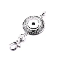 Kluczowe pierścionki metalowe 18 mm przyciski snapa na brelok do łańcucha torby samochodowej zabrzmienia dla kobiet mężczyzn biżuterii dostawa dhu35