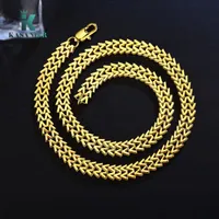 Chains W - Shaped Gold Color Necklaces And Bracelet Are Cuban Chain Men Necklace 9mm Width 20inch LengthChains