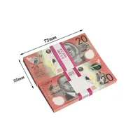 Pervane oyunu Avustralya Doları 5 10 20 50 100 Aud Banknotes Kağıt Kopya Tam Baskı Banknot Para Sahte Para Film Prop2755