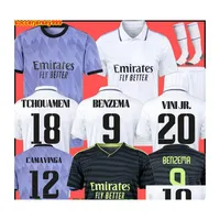 Sports Socks 2022 Benzema Finals Soccer Jersey 22 23 Football Shirt Vini Jr Camavinga Tchouameni Real Madrids Vaerde Hazard Asensio Dhzbh