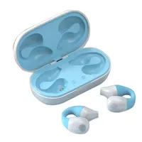 Auriculares de tel￩fonos celulares inal￡mbricos Sports Bluetooth Gaming Auriculares LED Pantalla de conducci￳n de ￳seos Tws TUFFIE para iOS Android Tipo de tel￩fono inteligente Caja de carga