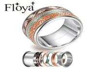 Cremo boho anéis para mulheres spinner vintage de aço inoxidável anel empilhável anel de ouro rosa intercambiável Ringen set18065530