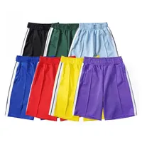 Pantanos cortos diseñadores para mujer pantalones cortos impresión de letra correa de tira de correa de cinco puntos ropa de playa de verano L2303