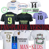 2023 Benzema Real Madrids Finale voetbaltruien Gold Edition Club World Cup 22 23 voetbalshirt Camavinga Modric Special Camiseta Kids 2022