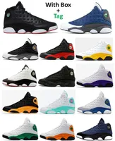 13 Chaussures de basket-ball 2023 Playoff Flint 3m R￩flexion French Blue Del Sol Brave Blue Lakers rivaux Starfish Black Cat Lucky Green Obsidian Melo Men Women 13s Sneakers