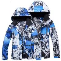 Veste de neige hivernale 2019 Femmes ￠ capuche Sport chaud veste de snowboard hommes V￪tements imperm￩ables Coton Couts de ski de ski T190920304J