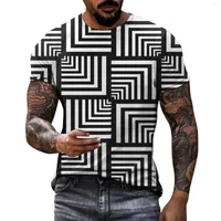 Herren T -Shirts Männer lässige Top -Hemd -Hemd Druck schlanker fit runder Hals Sommerpullover Loosen weißer Vintage -Druck