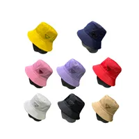 Casquette luxe nylon ontwerper emmer hoed brede rand gerafeld expeditie zomer demin geel blauw zilveren toon buiten vissen nylon honkbal cap driehoek hoeden lente lente