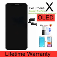 Оригинальный OLED ЖК -дисплей для iPhone X XR XS 11 12 Pro Max 13 экран дигитайзер сборка