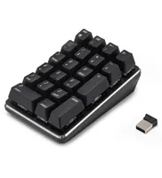 Smart 21 key USB 24G Keypad num￩rico mec￢nico sem fio para notebookdesktopfinancial contabilidade sem fio Teclado sem fio Entrada digital K8874012