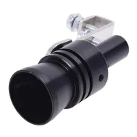 CAR DVR Motorcykelavgassystem Aluminium Turbo Sound Whistle Pipe Tailpipe Bov Blowoff Vae Simator Black Size XL Drop Delivery Mobil Dhdbi