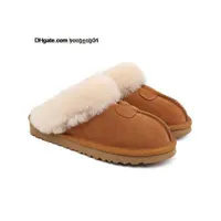 Australia Mujeres zapatillas Diseñador Boties de invierno Inicio Cotton Interior Cotton Cálido Trasa de cuero Real Tobogán Botas de nieve EE43 000